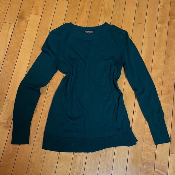 Dark green Fine Merino wool Banana Republic Sweater - Picture 2 of 2